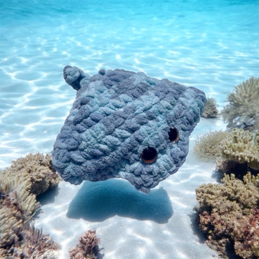 Crochet Derpy Stingray Deskbuddy